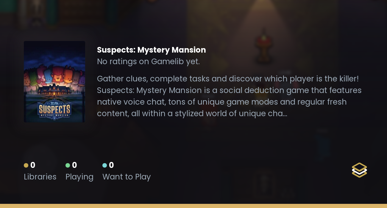 Suspects: Mystery Mansion - Gamelib