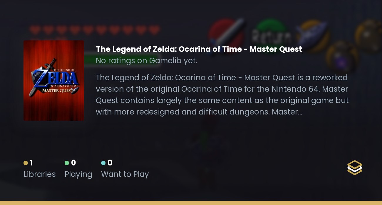 The Legend Of Zelda: Ocarina Of Time Master Quest - Guide - from